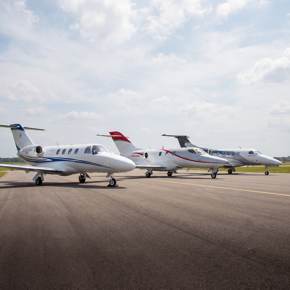Firefly_Gemini Flash_Cessna Citation M2, HondaJet, Embraer Phenom 100 plans together in th