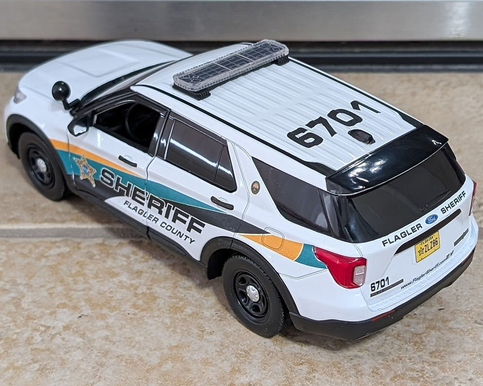 Thumbnail: Flagle County FL SO Custom 1/24 Scale Motormax 2022 Ford Police Explorer