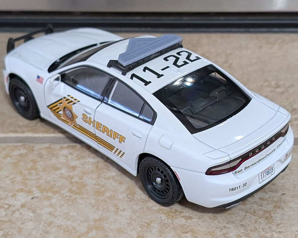 Thumbnail: San Bernardino County CA Sheriff Custom 1/27 Scale Welly Dodge Charger