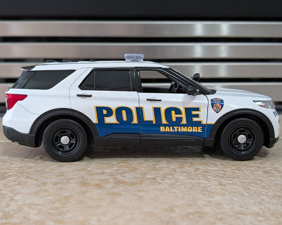 Thumbnail: Baltimore MD Police Custom 1/24 Scale Motormax 2022 Ford Police Explorer