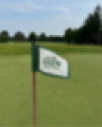 Green flag on the putting green at The Glen Golf Park in Madison, WI