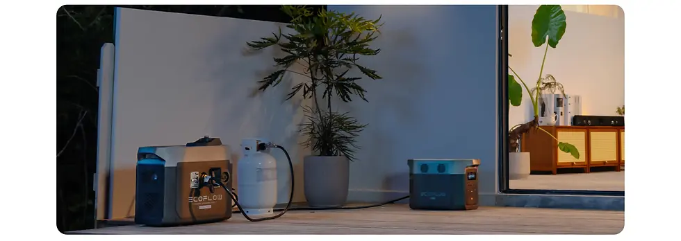 Thumbnail: EcoFlow Smart Generator (Dual Fuel) - Delta Energy Solutions - Charging home