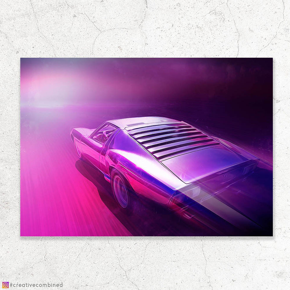 Thumbnail: Lamborghini Miura P400 SV - 1972 - Fine Art Limited Edition Print
