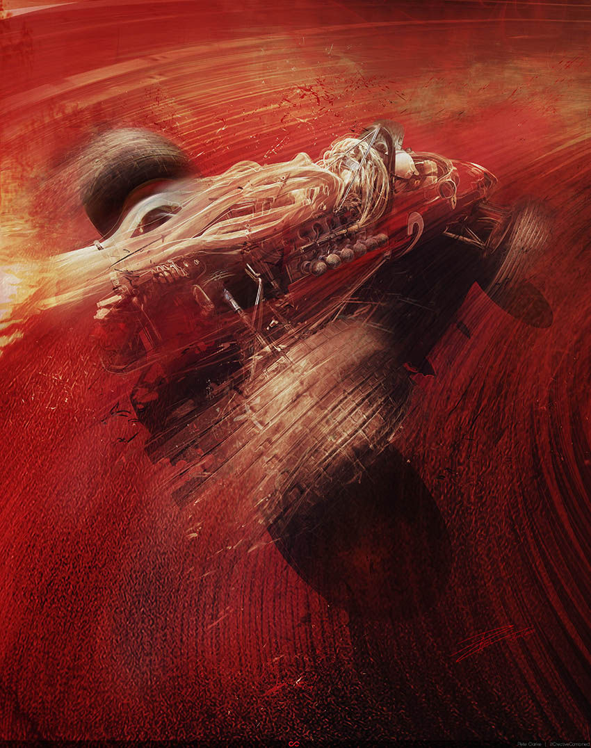 Thumbnail: Ferrari 312/67 Chris Amon - ‘Hammer Down' - Monza Italian GP - Fine Art Print