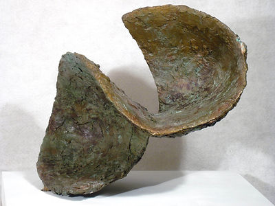 Twist a bronze sculpture by Sondra Gold