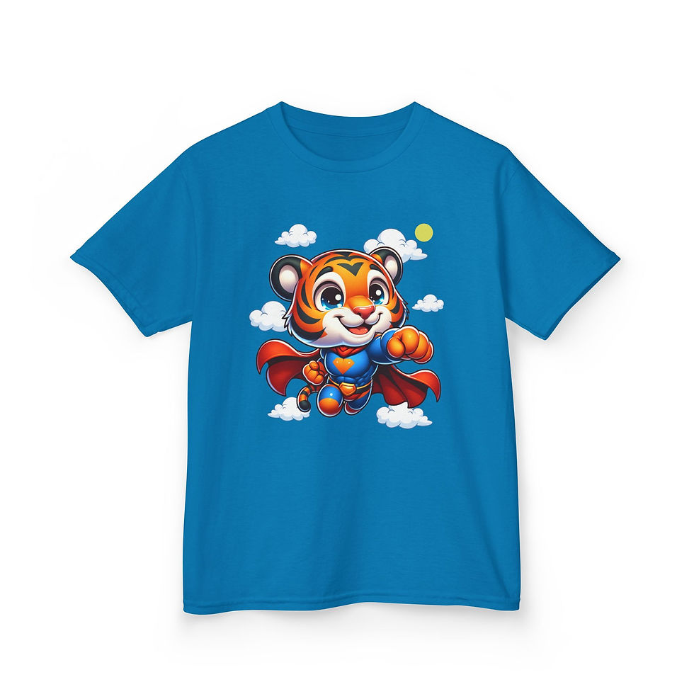 Thumbnail: Boys Kids Super Tiger Heavy Cotton™ Tee