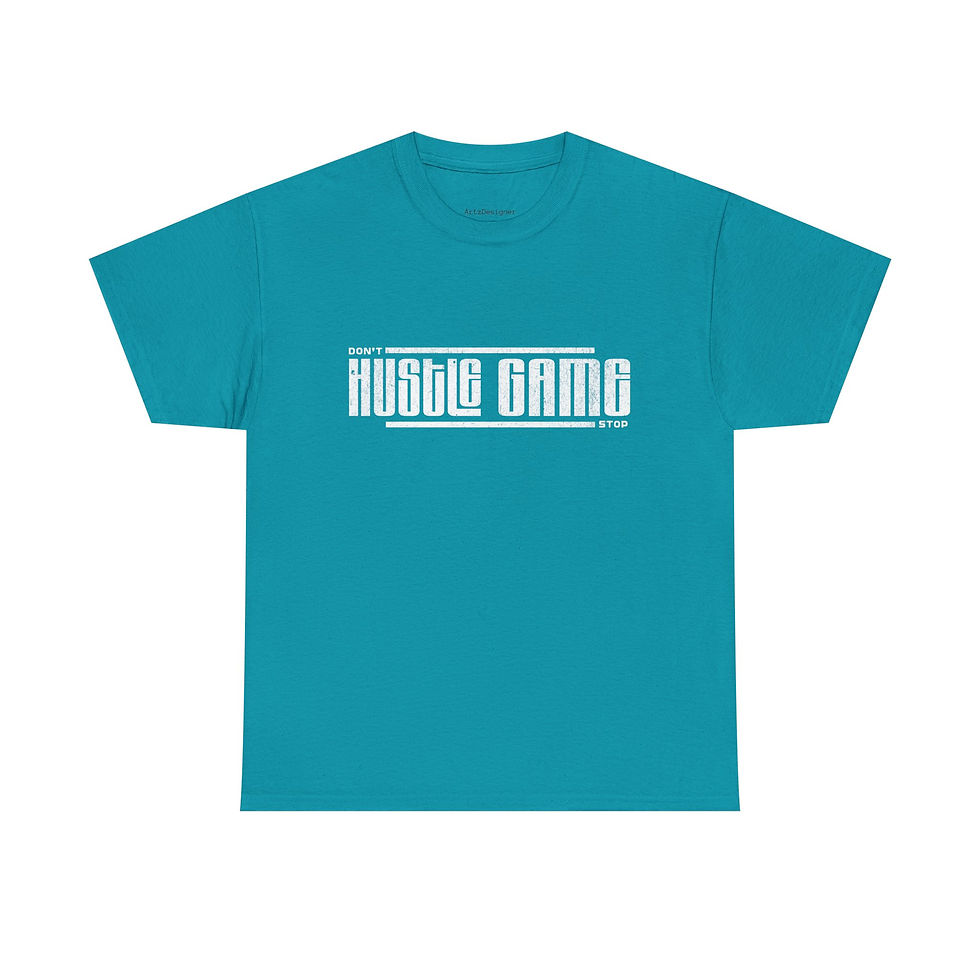 Thumbnail: Unisex Hustle Game Heavy Cotton Tee