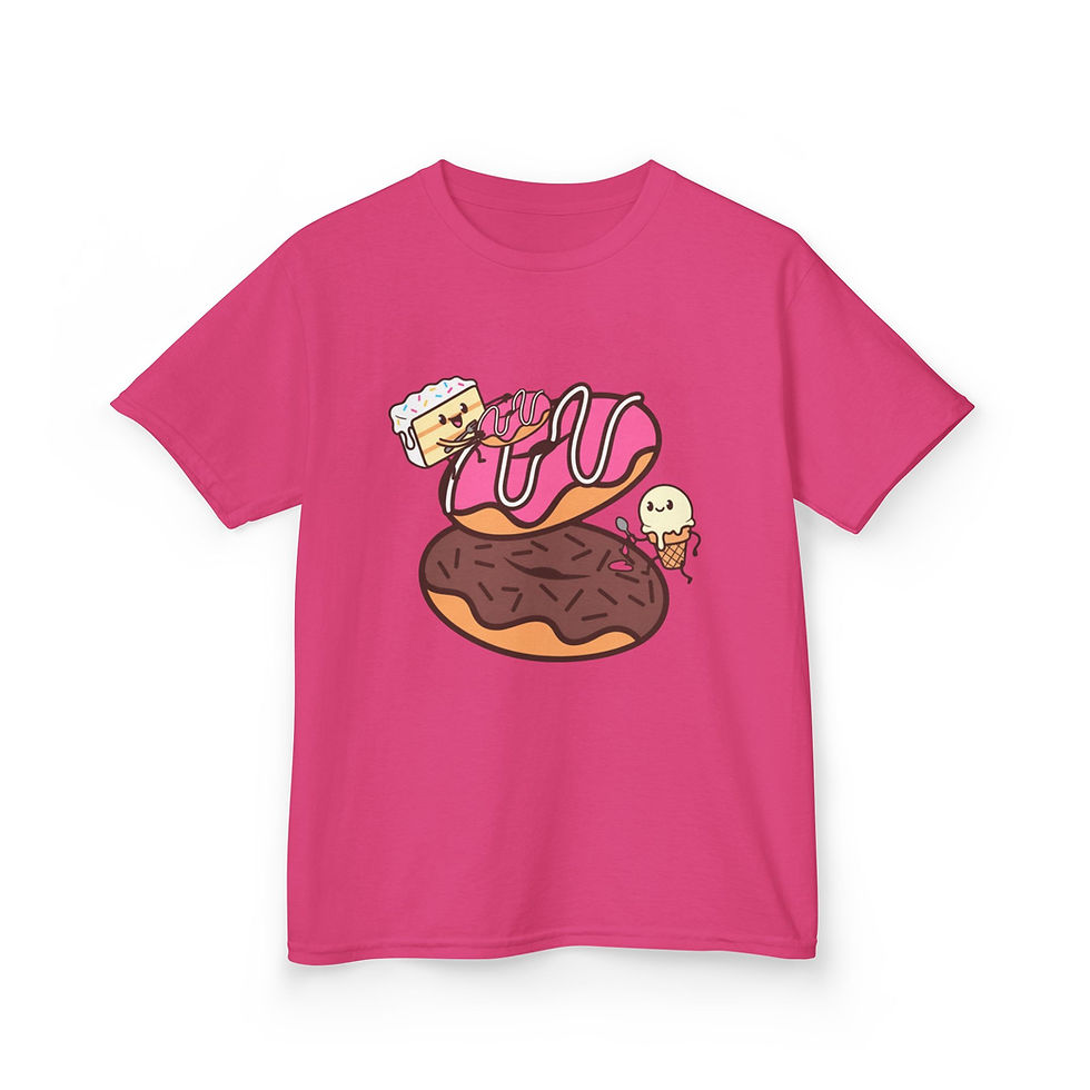 Thumbnail:  Kids Donut Time Heavy Cotton™ Tee