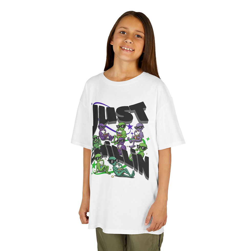 Thumbnail: Kids Just Chillin Aliens Heavy Cotton™ Tee