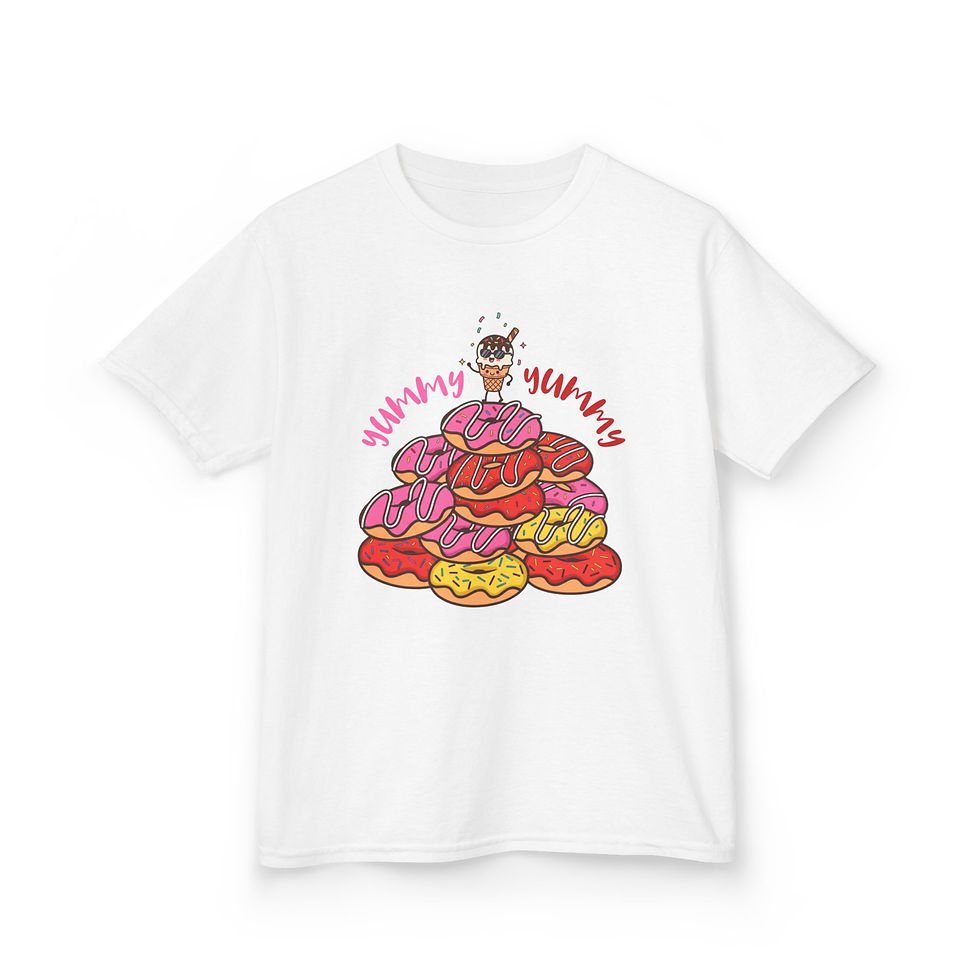 Thumbnail: Girls Kids Donuts Galore Heavy Cotton™ Tee