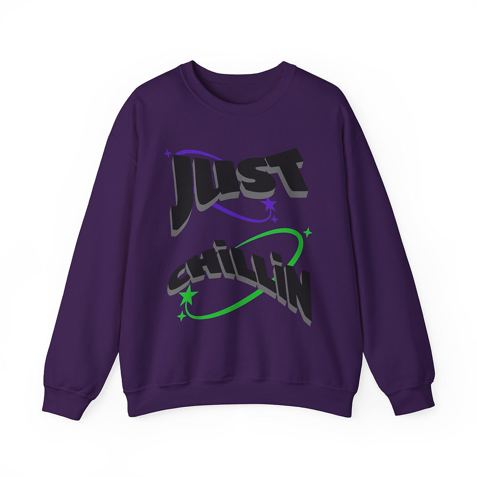 Thumbnail: Just Chillin Heavy Blend™ Crewneck Sweatshirt
