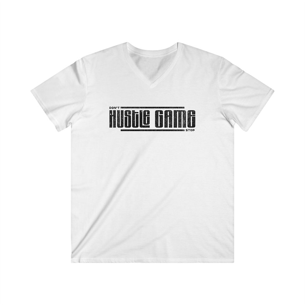 Thumbnail: Men's Hustle Game Fitted V-Neck Short Sleeve Tee
