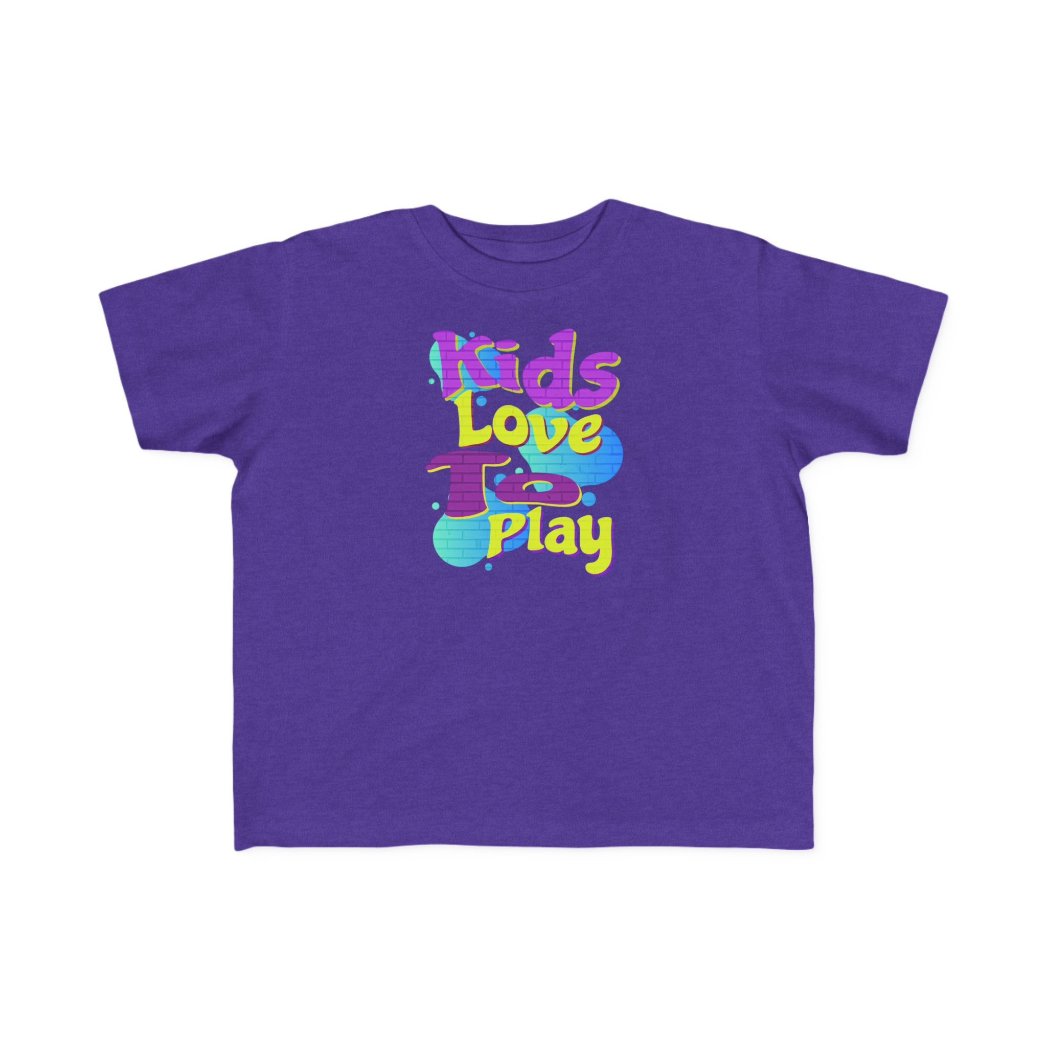 Toddler's "Kids Love to Play" Fine Jersey Tee