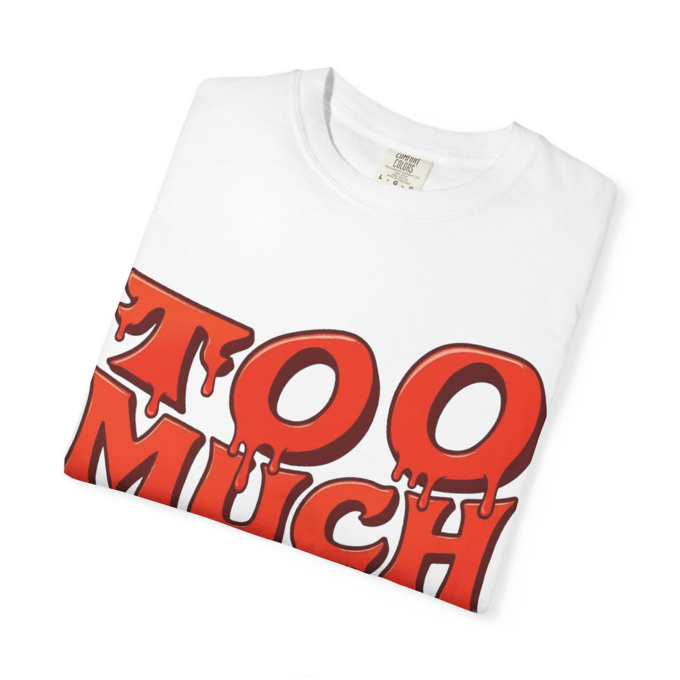 Thumbnail: Unisex Too Much Sauce Retro T-shirt