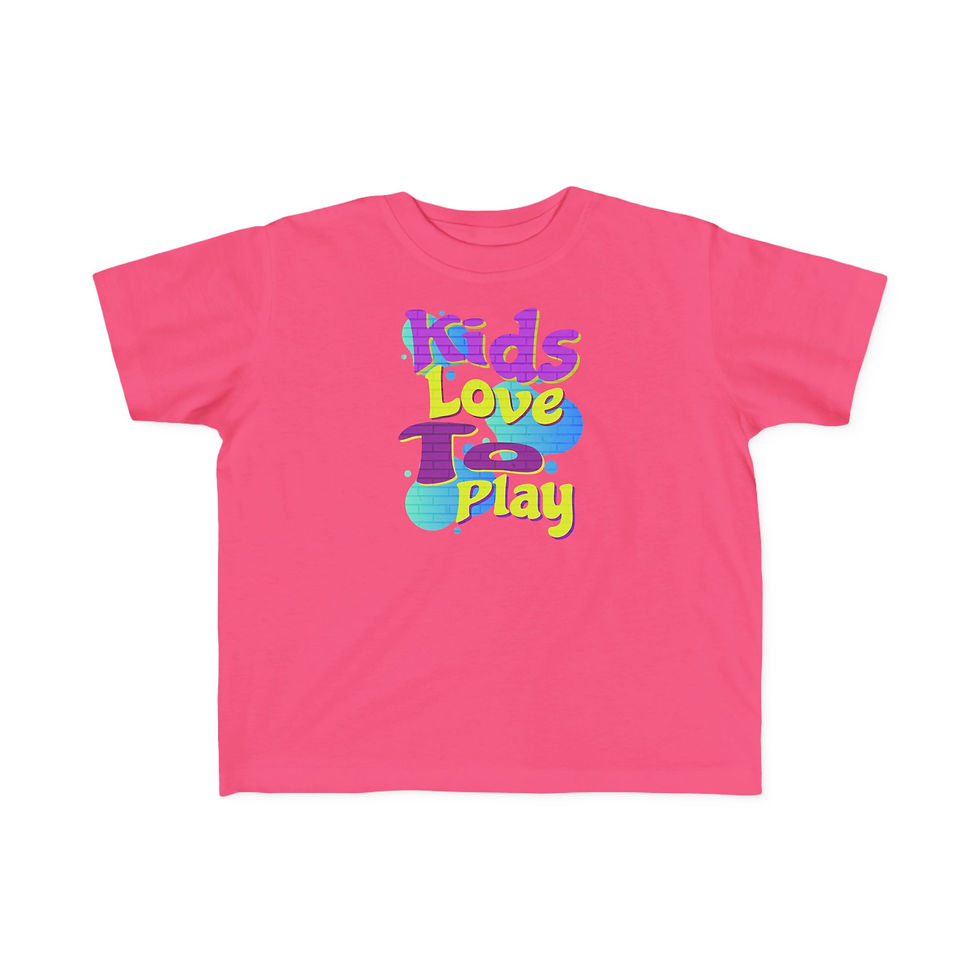 Thumbnail: Toddler's "Kids Love to Play" Fine Jersey Tee