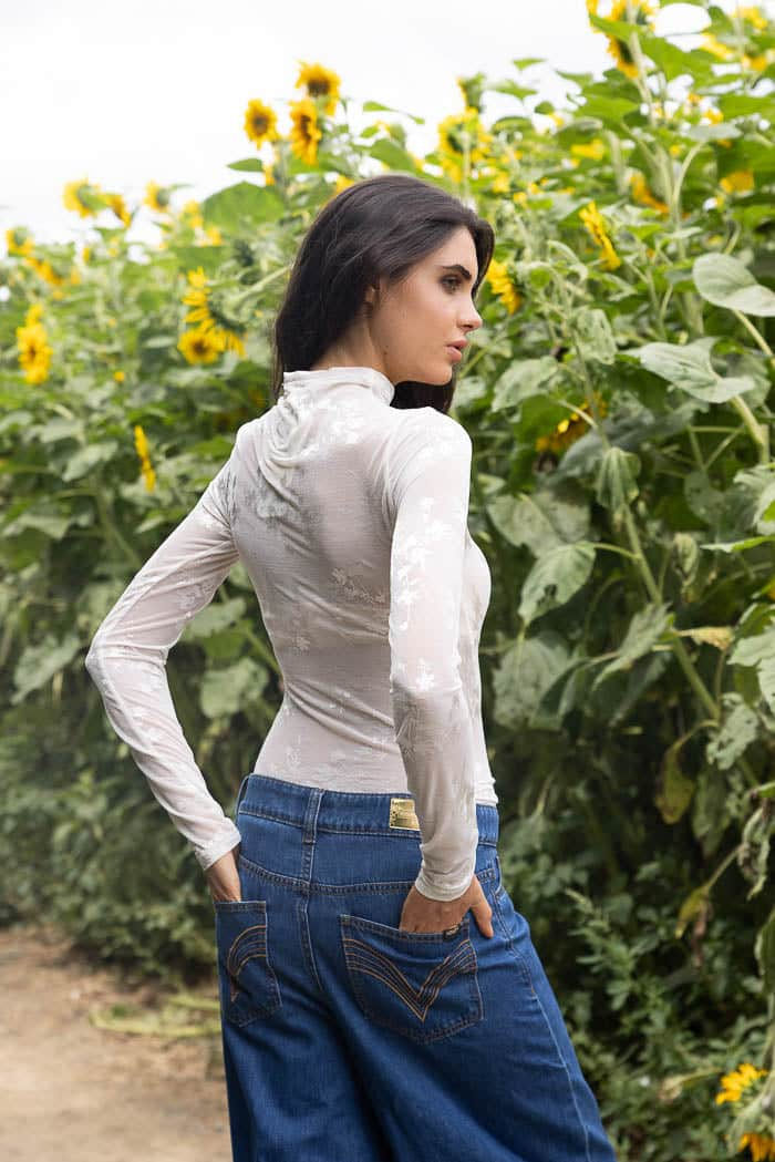 Thumbnail: Mel Mesh Top White