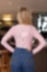 Thumbnail: Renee Lace Body Suit Pink