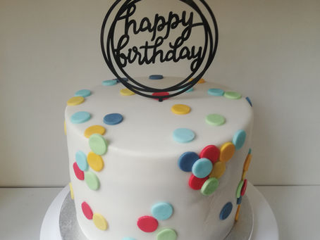 Spotty Birthday Cake