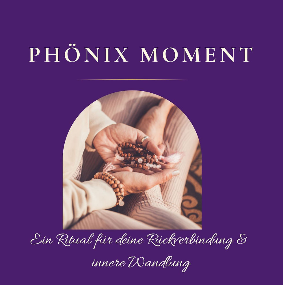 Phönix Moment Ritual Workbook - spirituelles Workbook für Rückverbindung & Wandlung