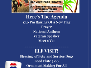 Christmas In July 21 July 130-430 PM Fundraiser and Collection for Medically Confined Veterans 