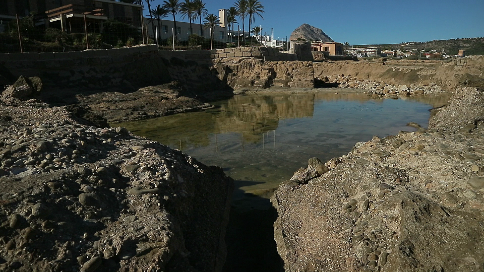 Roman fish salting pool with channel