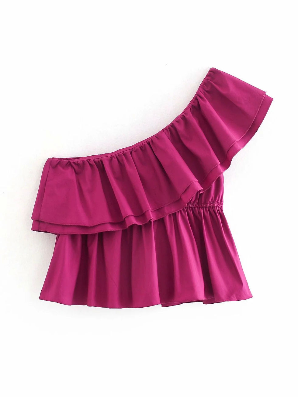 Thumbnail: Asymmetrical Fashion Layered Linen Top for Women