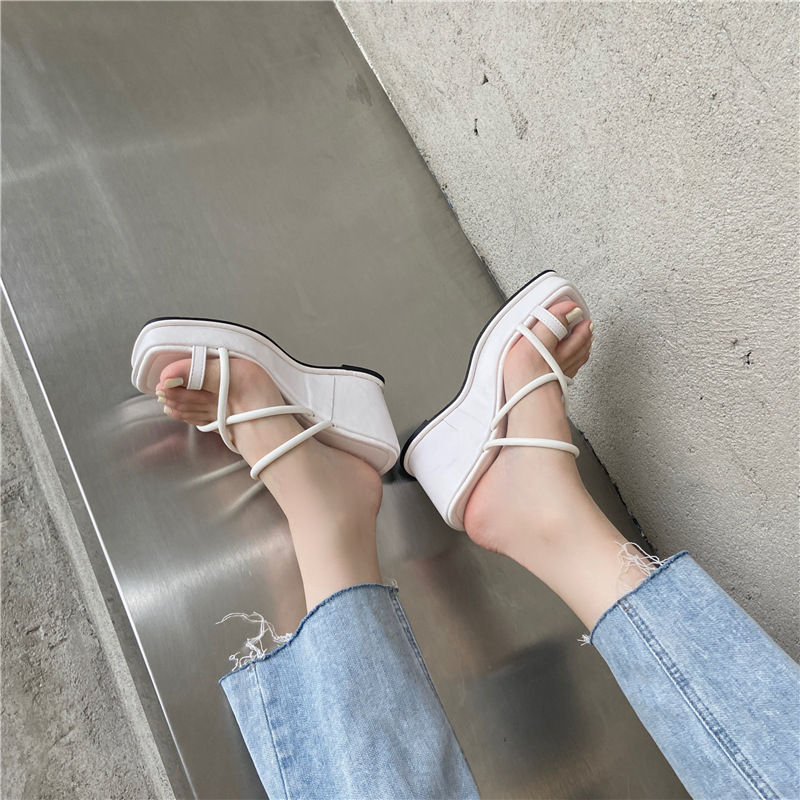 Thumbnail: Casual Large Size European American Style Wedge Slippers