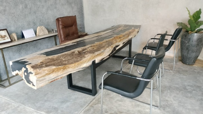 petrified wood desk