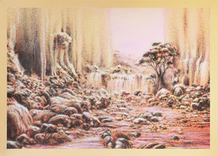 tableau peinture dessin artiste français Grand Est Troyes Hérault Montpellier figuratif animalier acrylique aérographe Keucra chimère vivant hybride imaginaire fantastique science-fiction
