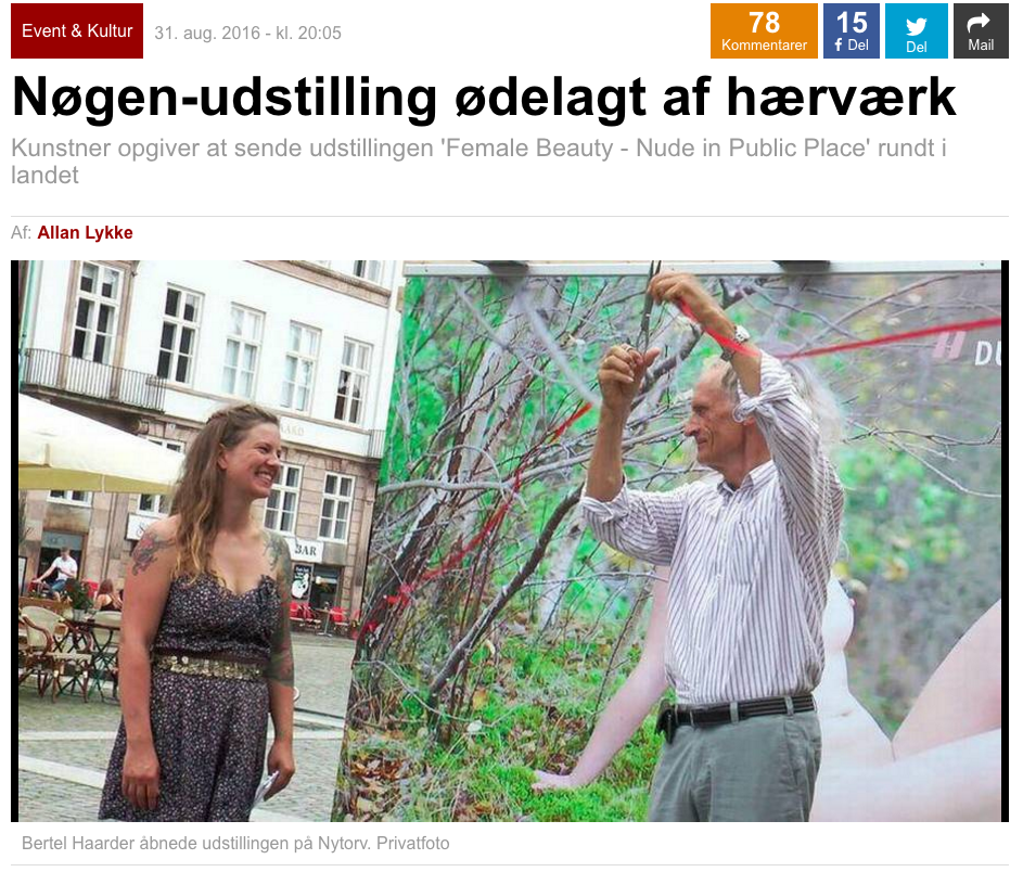Nøgne kunstner model