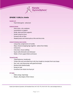 Annie week 8 girls 6