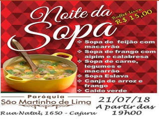 Noite da Sopa - 21/07/2018