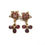 Thumbnail: ESTATE 14K Ruby Double Star Earrings