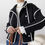 Thumbnail: Loose Fit Contrast Trimmed Jacket ONE SIZE