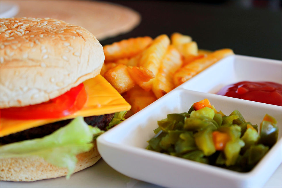 Arranged Food and Objects