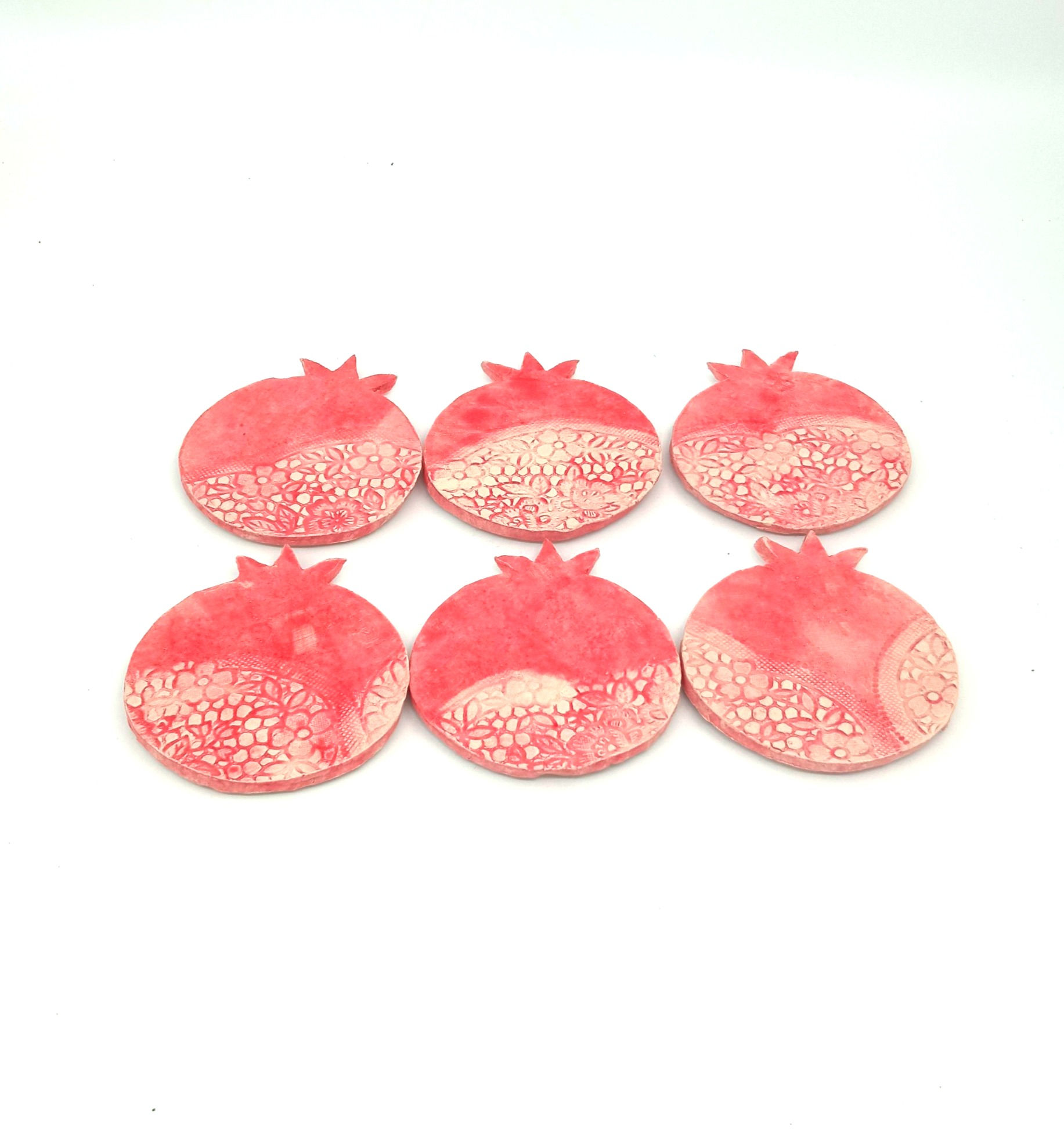 סט 6 תחתיות לספלים/כוסות