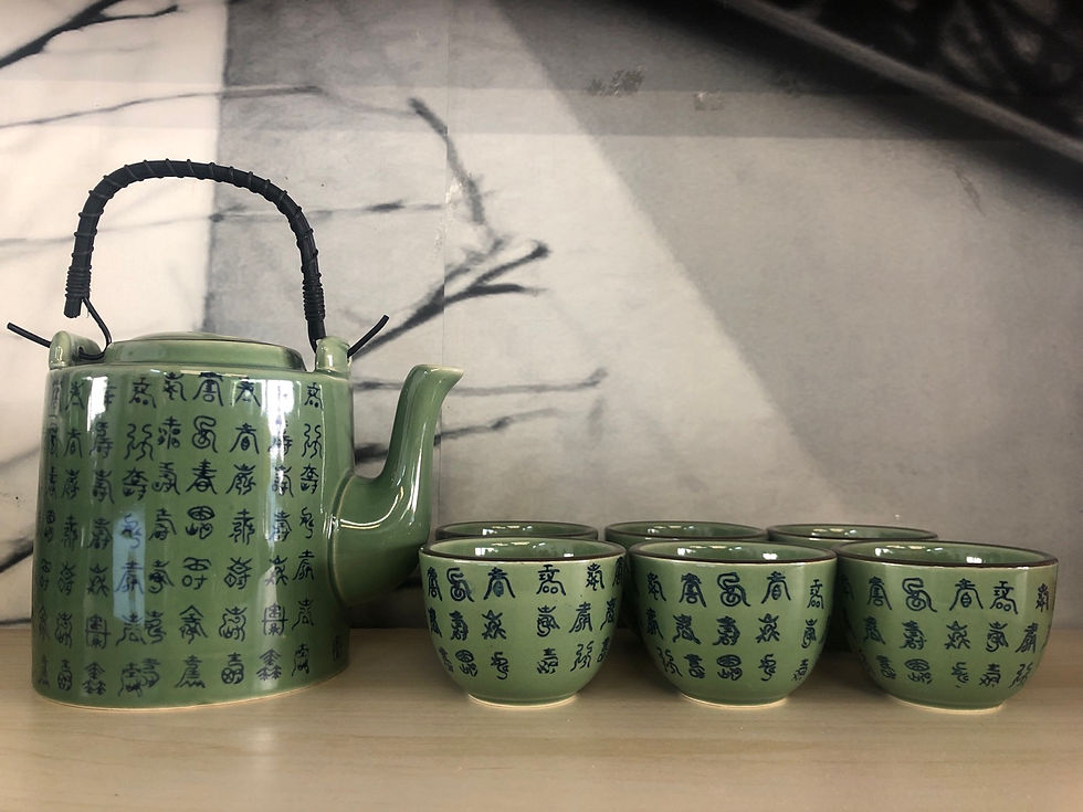 Thumbnail: Set Tea Pot Size L with 6 cups