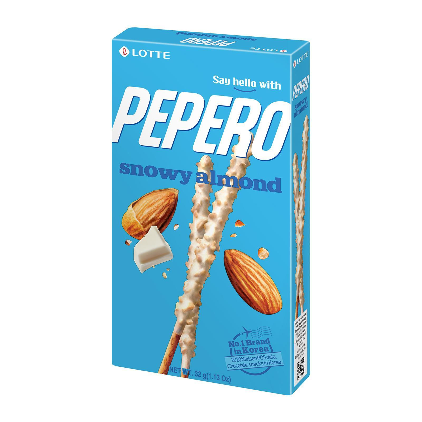 Pepero Snowy Almond Sticks Lotte 32g