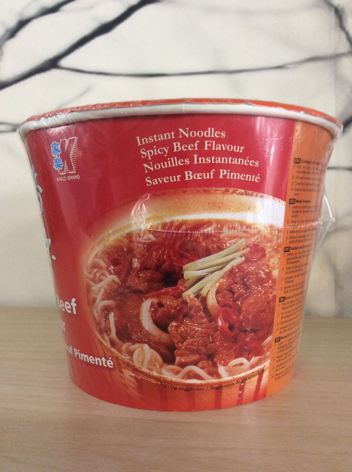 Instant Noodles Spicy Beef Flavour Bowl Kailo 120g