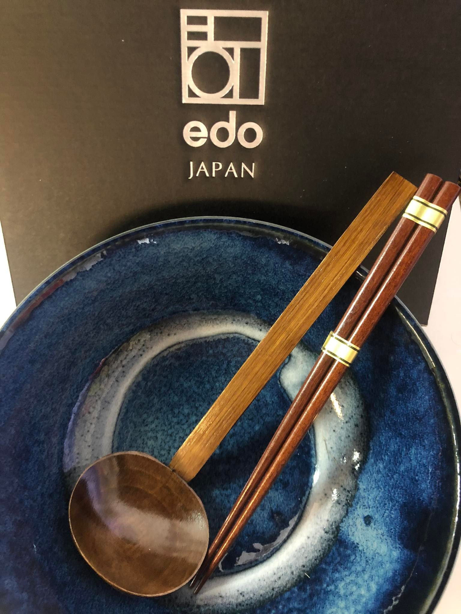 Ramen Bowl Izayoi Edo Blue 22 cm Set 2 pieces