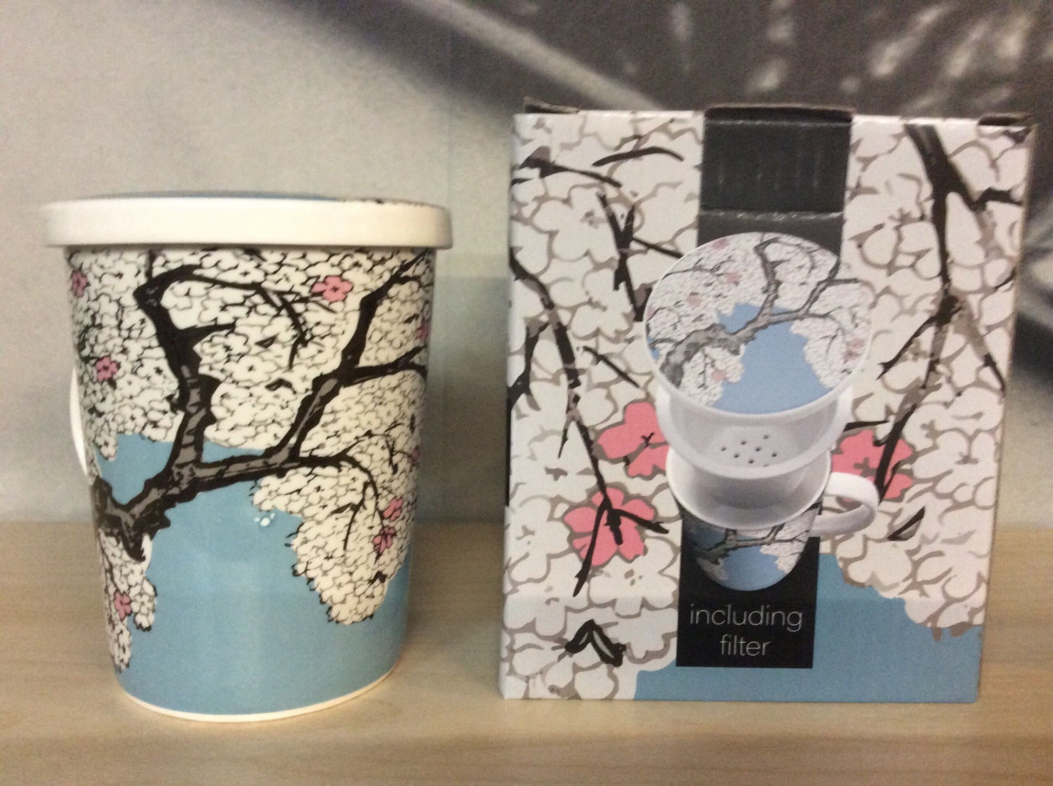 Royal Blossom Tea Cup Porcelain with filter