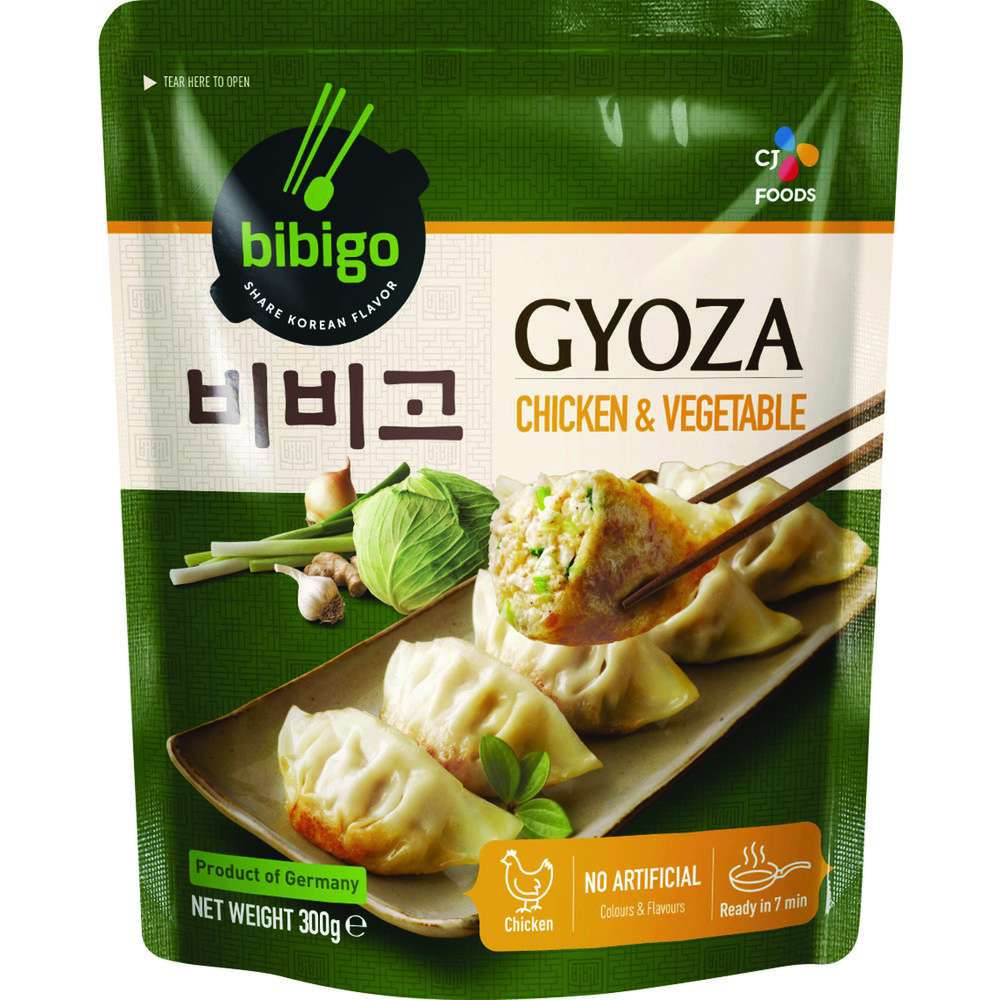 Frozen Gyoza Dumplings Chicken and Vegetable Bibigo 600g