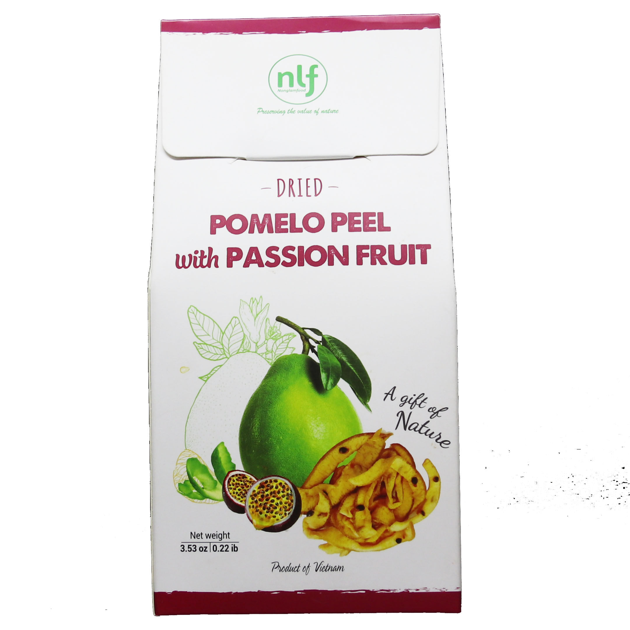 Dried Pomelo Peel with Passion Fruit Nonglamfood 45g