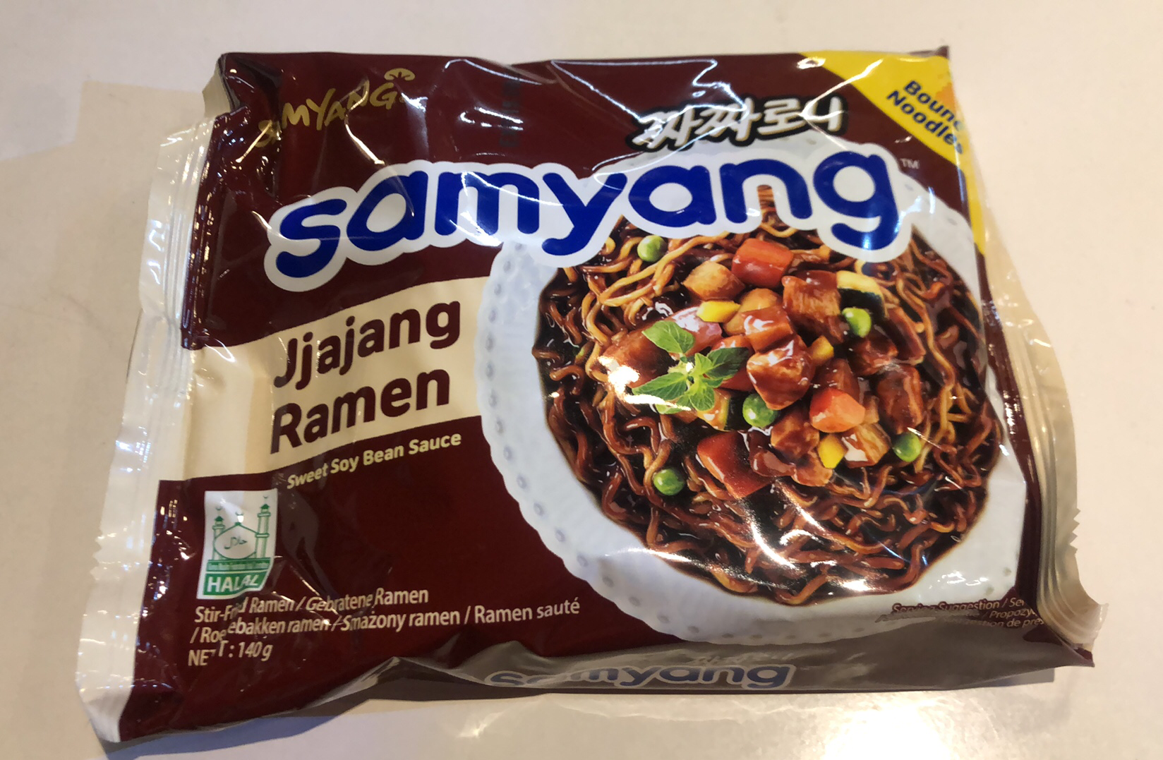 Instant Noodles Sweet Soy bean Sauce Ramen Chacharoni Jjajang Samyang 140g