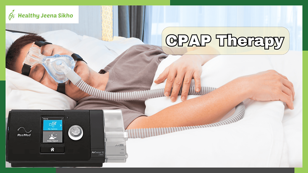 Side-by-side comparison of a person's sleep quality and health before and after CPAP therapy, highlighting the improvements in breathing, restfulness, and overall well-being experienced through the treatment.
