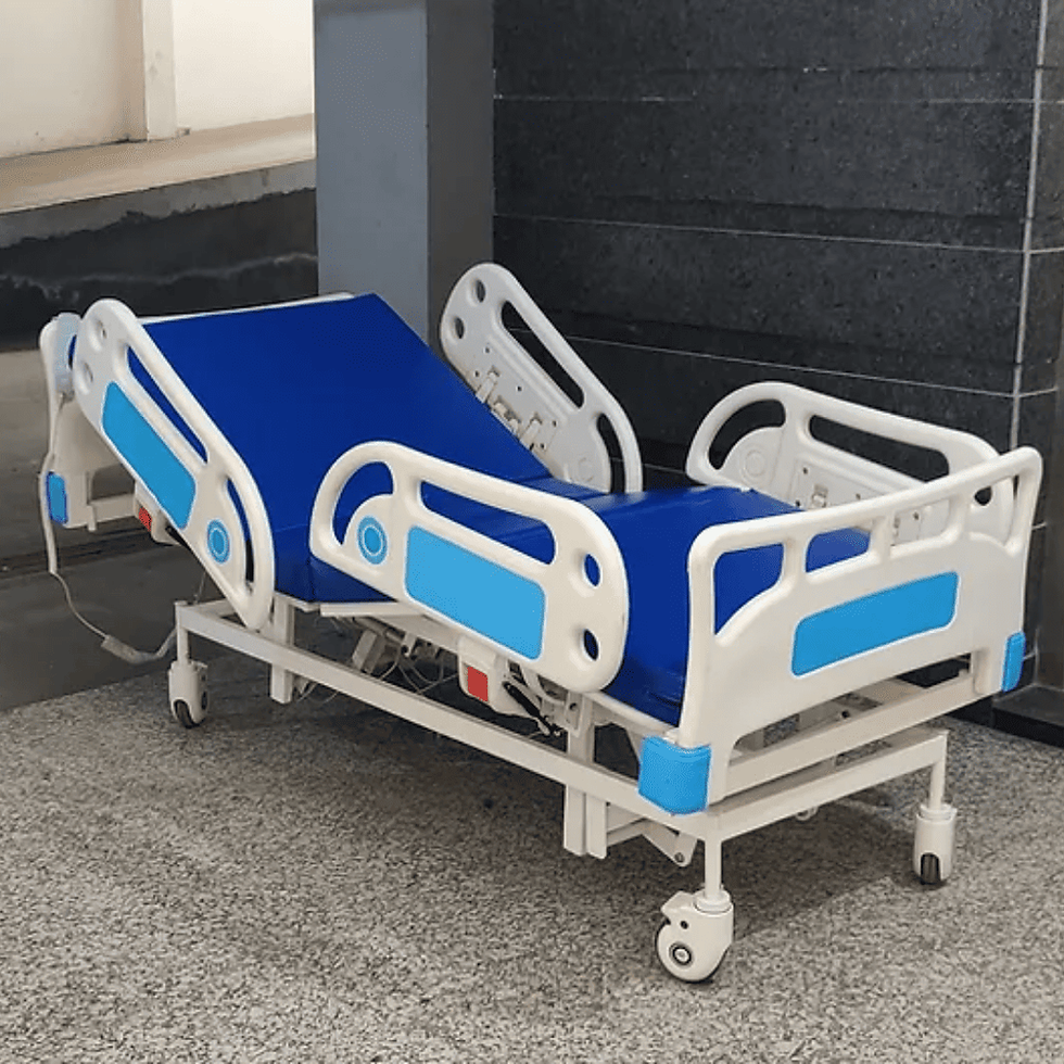 ICU patient bed price in Jaipur: Electric adjustments, durable frame, and advanced features for critical care.