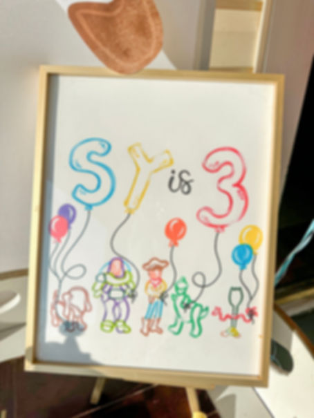 CUSTOMIZABLE 11x14 Party Sign