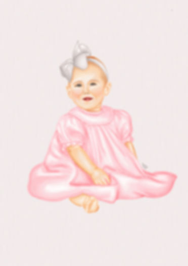 CUSTOMIZABLE Heirloom Watercolor Portrait *Digital Download