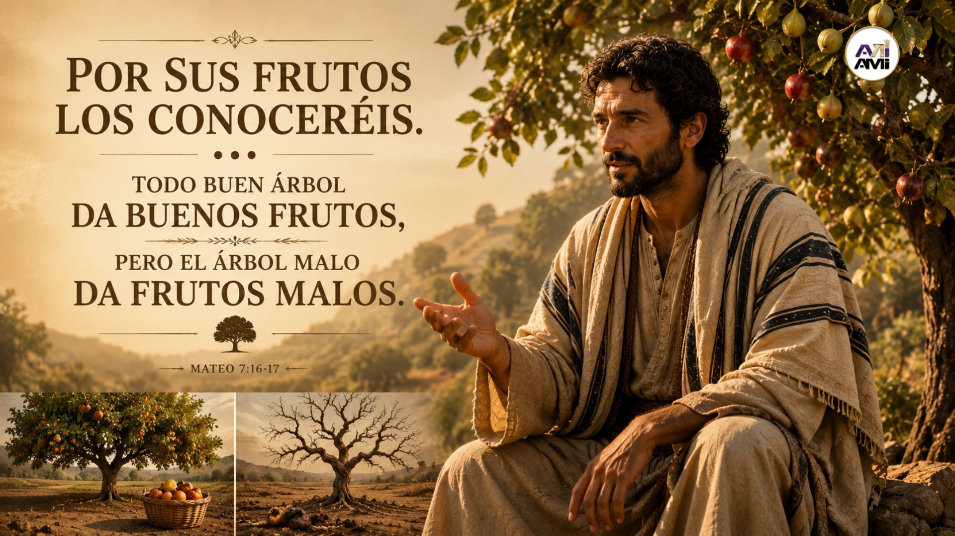 Por sus frutos los conoceréis, una de las frases más famosas de Yeshua en Mateo 7