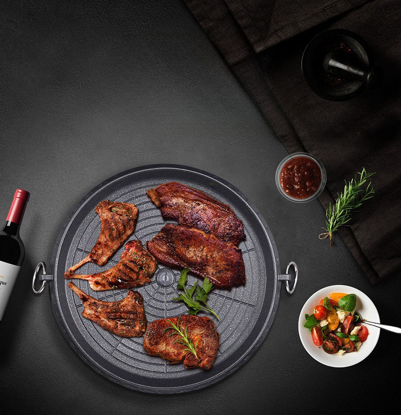 Thumbnail: ALUMINUM GRILL PAN BBQ GRILL PAN